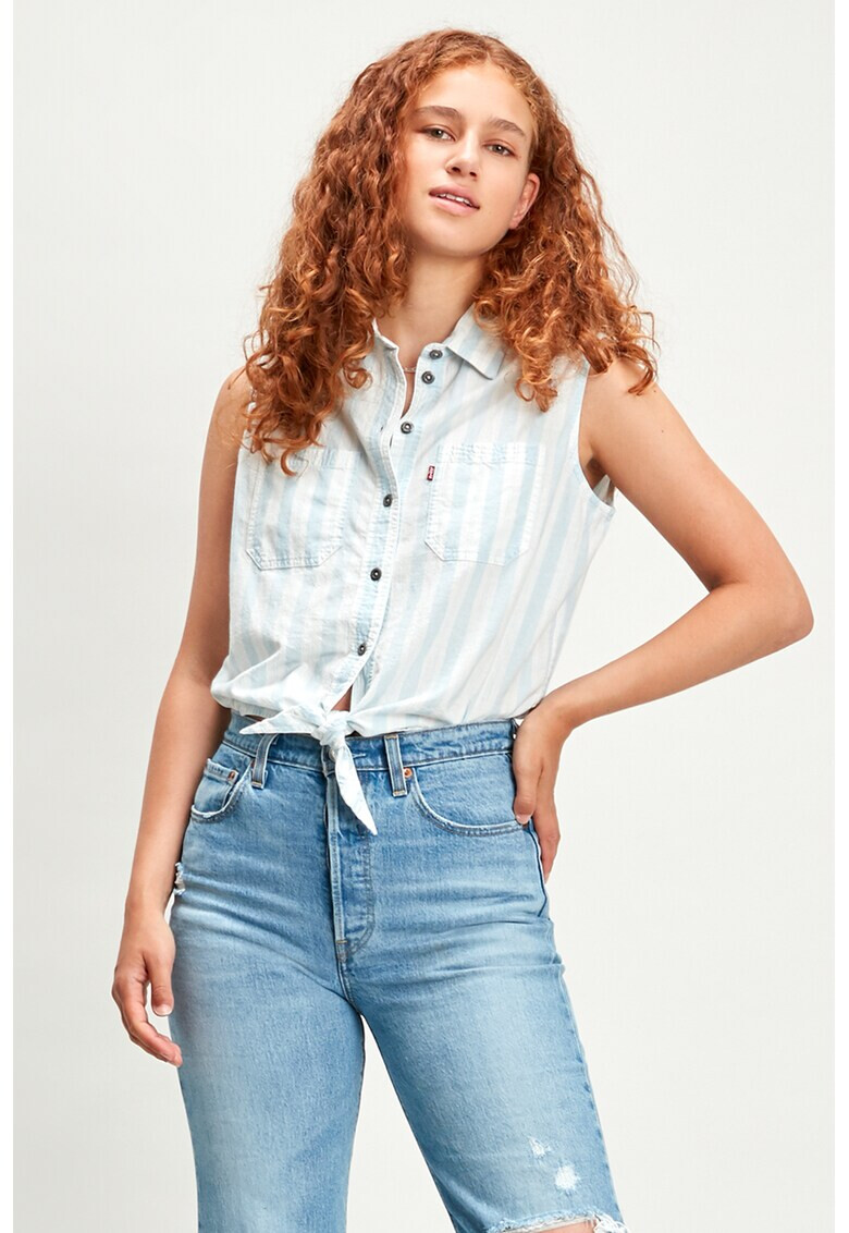 Levi's Camasa fara maneci cu prindere frontala cu nod Amber - Pled.ro