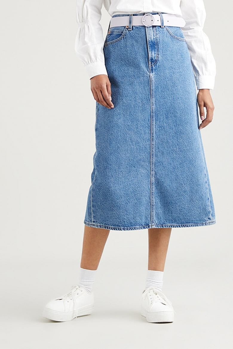 Levi's Fusta midi din denim cu croiala in A - Pled.ro