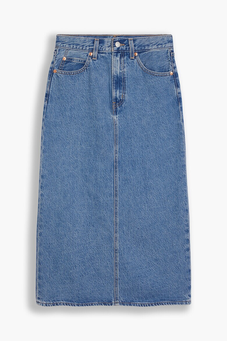 Levi's Fusta midi din denim cu croiala in A - Pled.ro