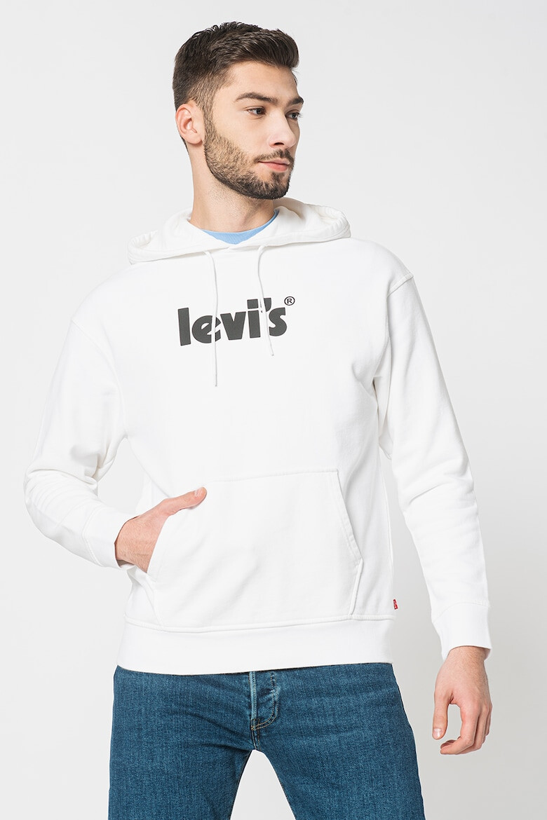 Levi's Hanorac cu buzunar kangaroo si imprimeu logo - Pled.ro