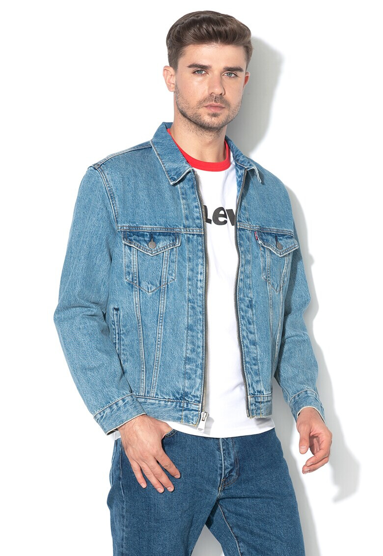 Levi's Jacheta de denim cu fermoar - Pled.ro