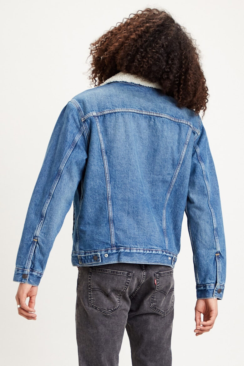 Levi's Jacheta din denim cu captuseala de blana shearling sintetica - Pled.ro