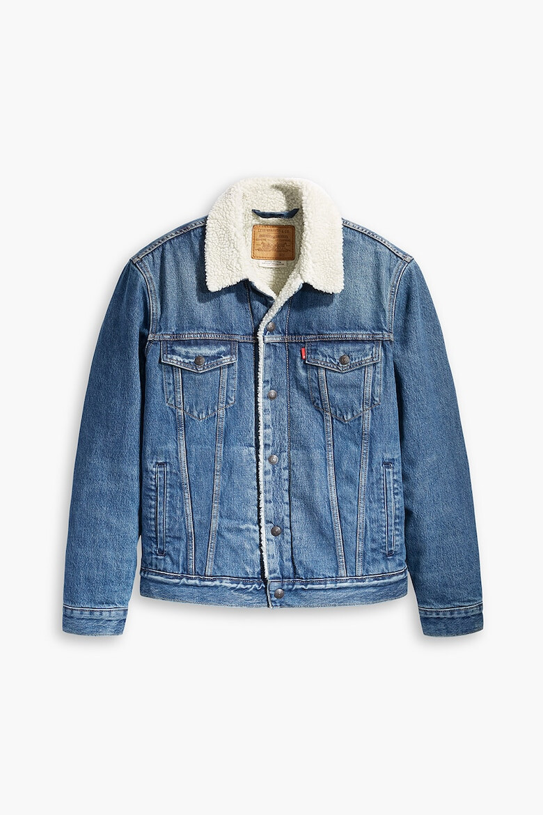 Levi's Jacheta din denim cu captuseala de blana shearling sintetica - Pled.ro