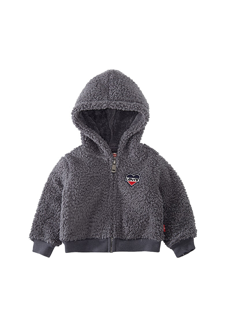 Levi's Kids Hanorac din material teddy cu fermoar - Pled.ro