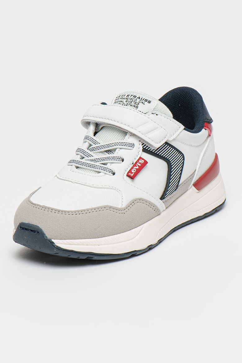 Levi's Kids Pantofi sport de piele ecologica cu detalii logo si velcro Oats - Pled.ro