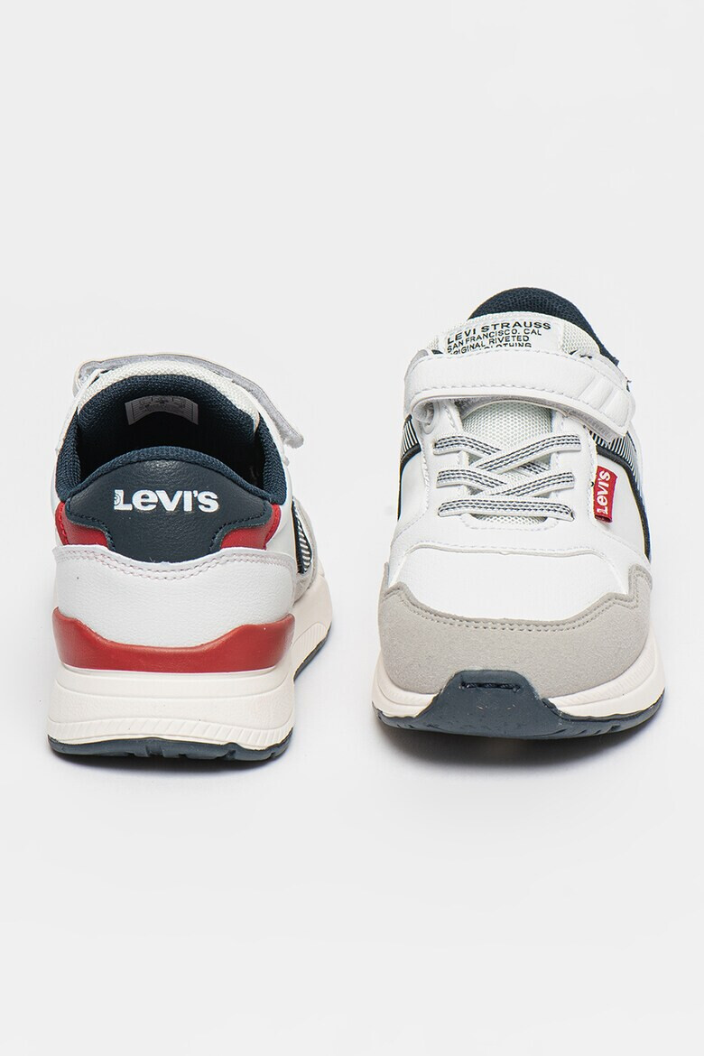 Levi's Kids Pantofi sport de piele ecologica cu detalii logo si velcro Oats - Pled.ro