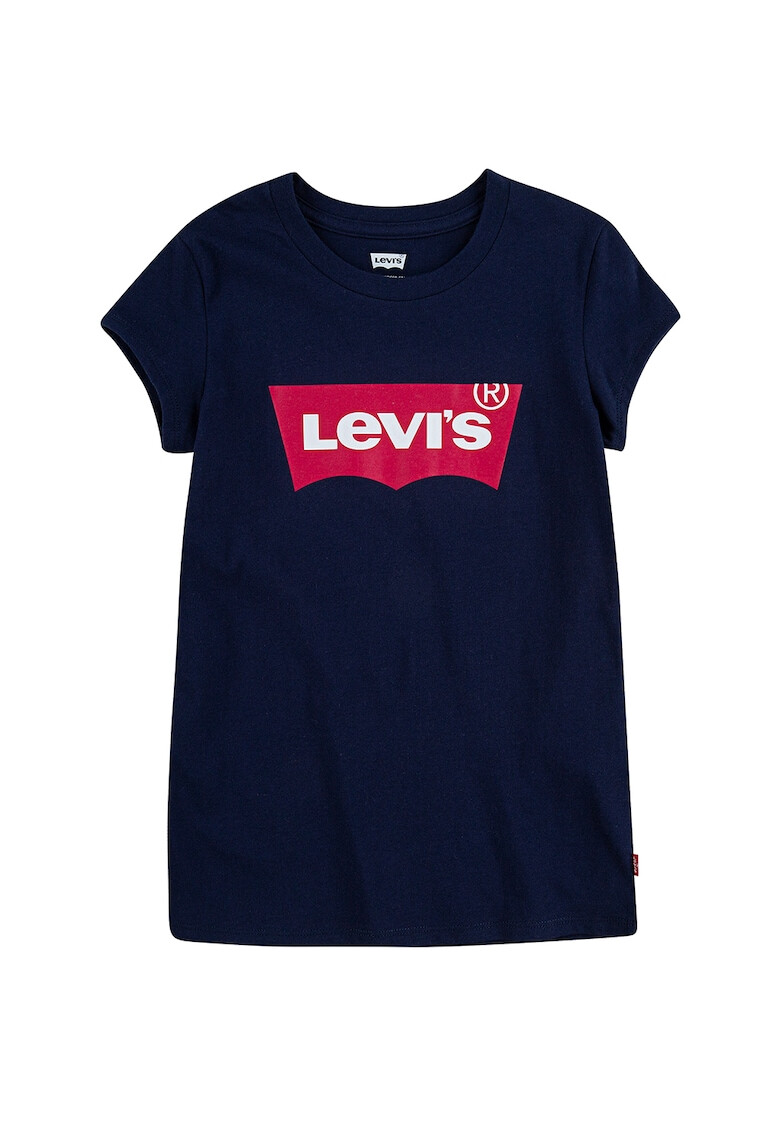 Levi's Kids Tricou cu imprimeu logo si decolteu la baza gatului - Pled.ro