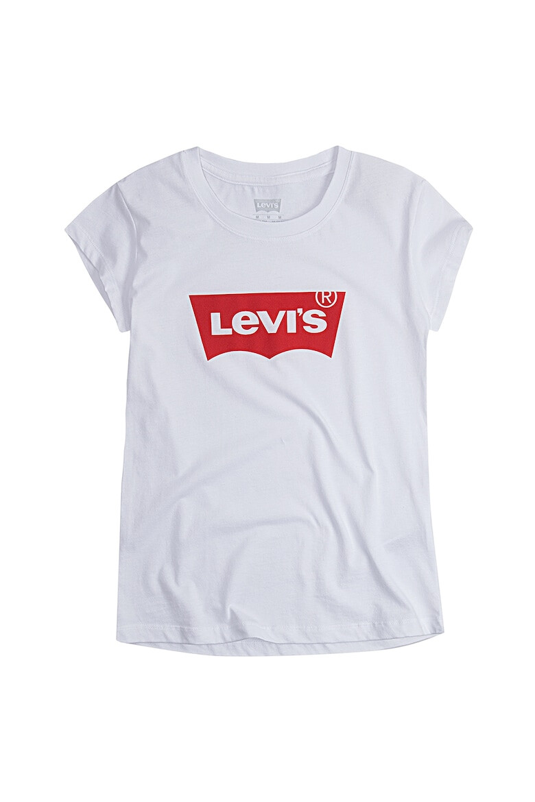 Levi's Kids Tricou cu imprimeu logo si decolteu la baza gatului - Pled.ro