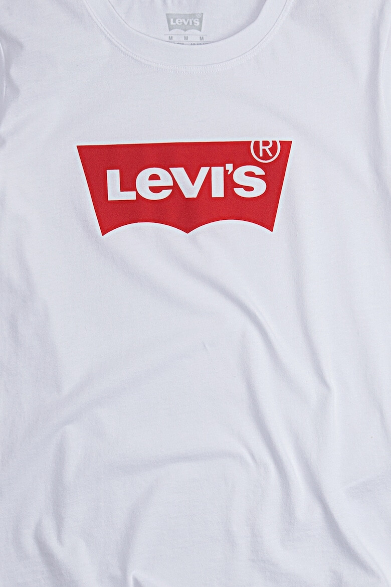 Levi's Kids Tricou cu imprimeu logo si decolteu la baza gatului - Pled.ro