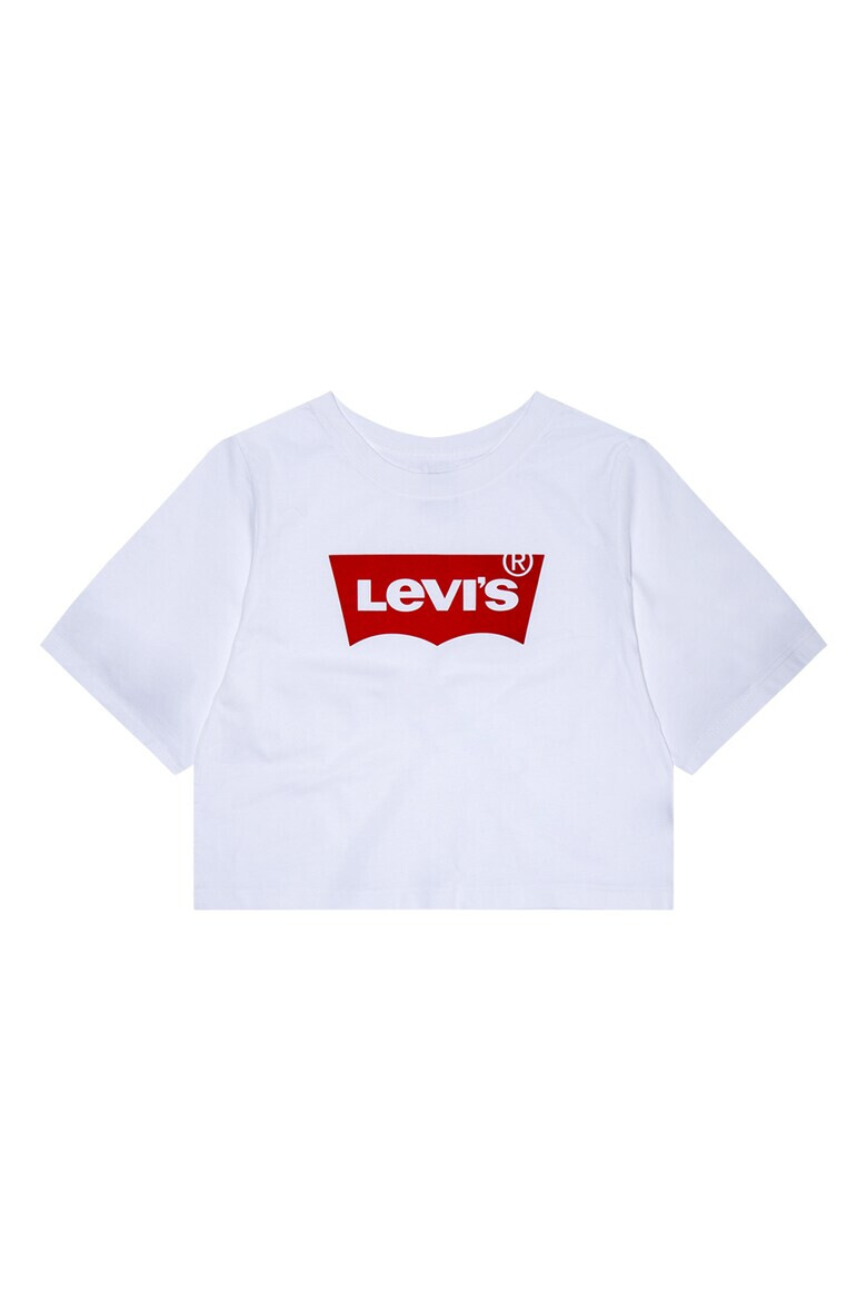 Levi's Kids Tricou cu imprimeu logo si maneci cazute - Pled.ro