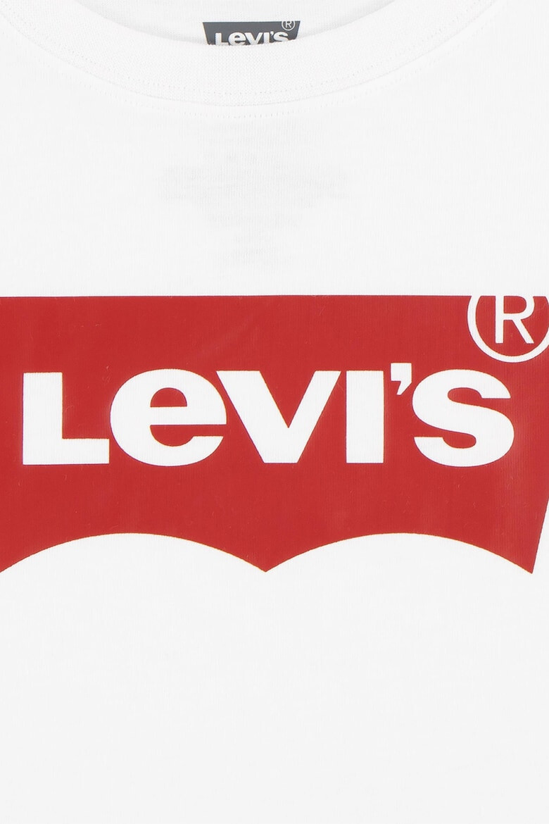 Levi's Kids Tricou cu imprimeu logo si maneci cazute - Pled.ro