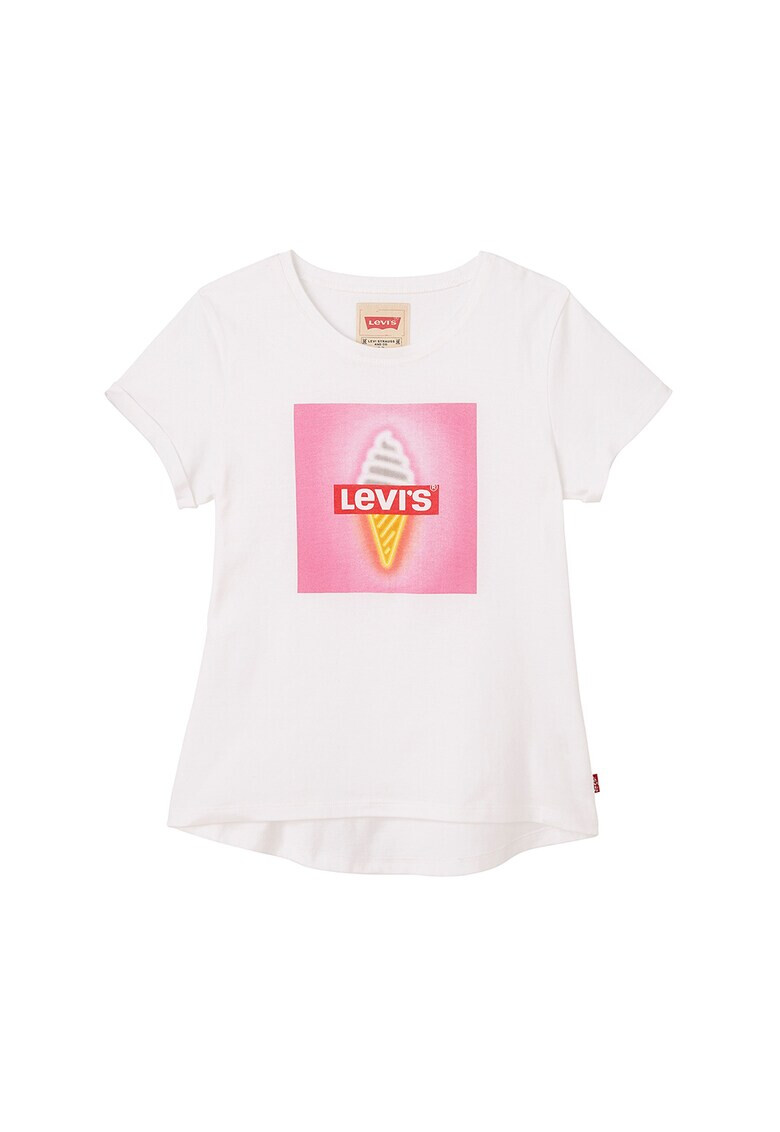 Levi's Kids Tricou cu imprimeu si terminatie asimetrica - Pled.ro