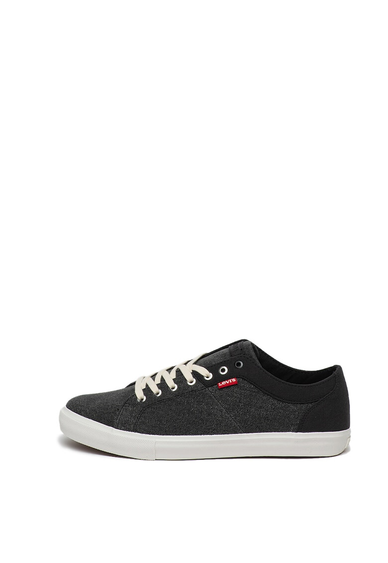 Levi's Pantofi sport din denim cu garnituri de piele intoarsa ecologica Woodward - Pled.ro