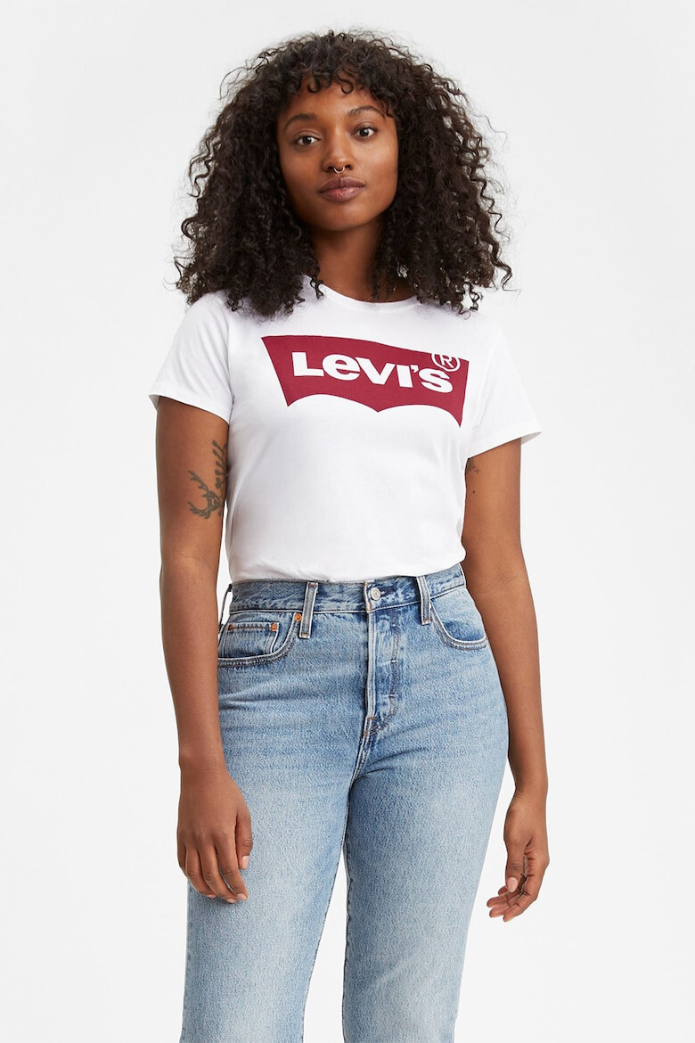 Levi's Tricou alb cu imprimeu logo - Pled.ro