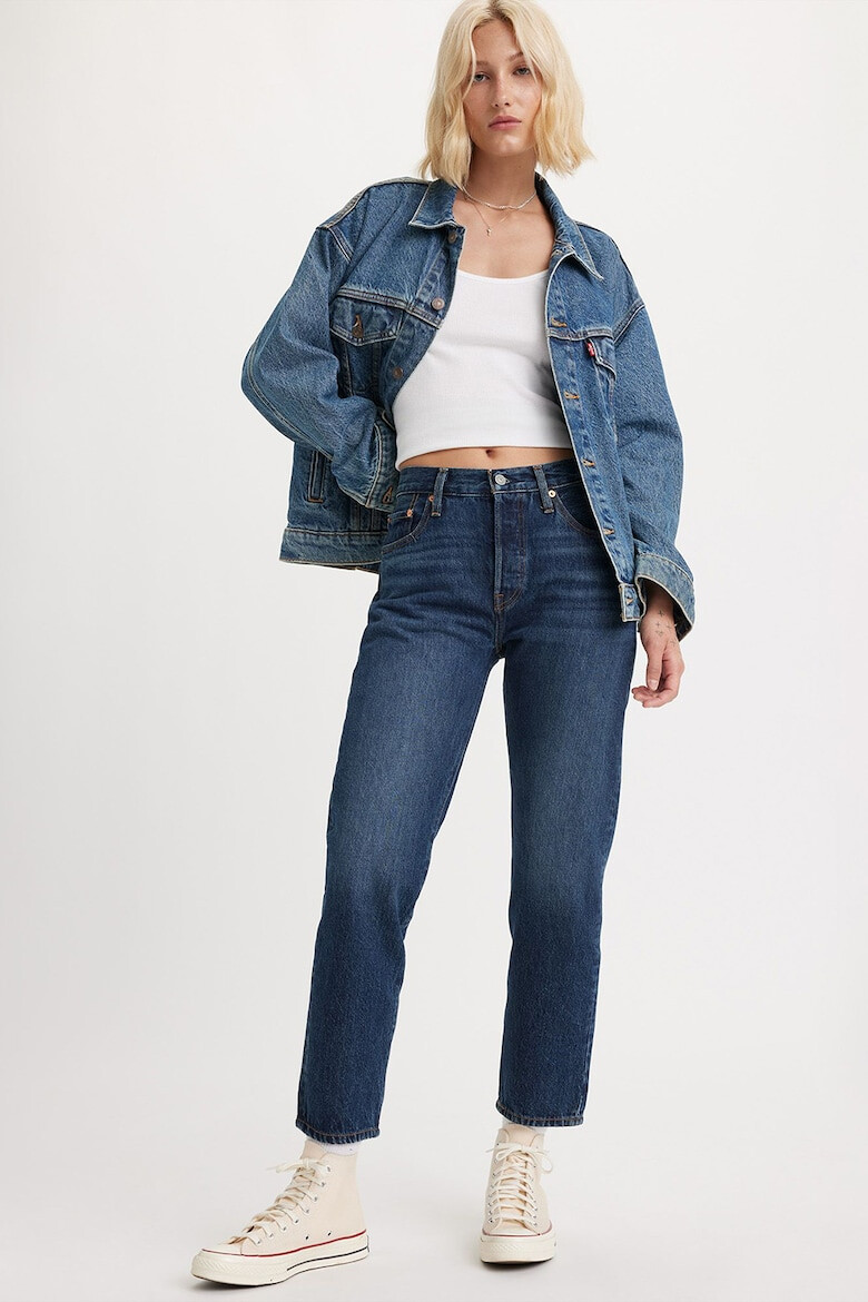 Levi's Blugi crop cu croiala dreapta 501® - Pled.ro