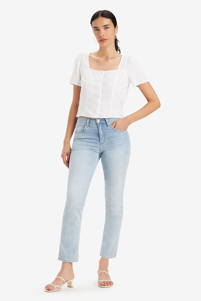 Levi's Blugi cu talie medie si aspect decolorat 724 - Pled.ro