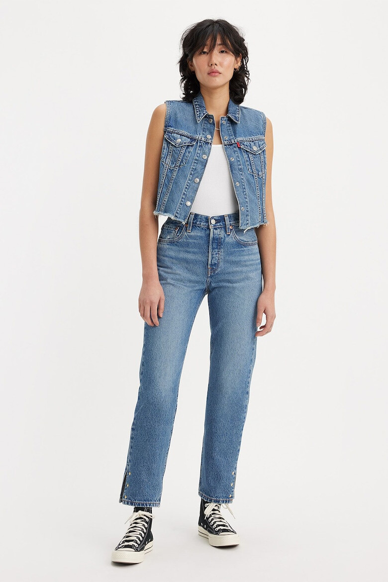 Levi's Blugi crop cu croiala dreapta 501® - Pled.ro