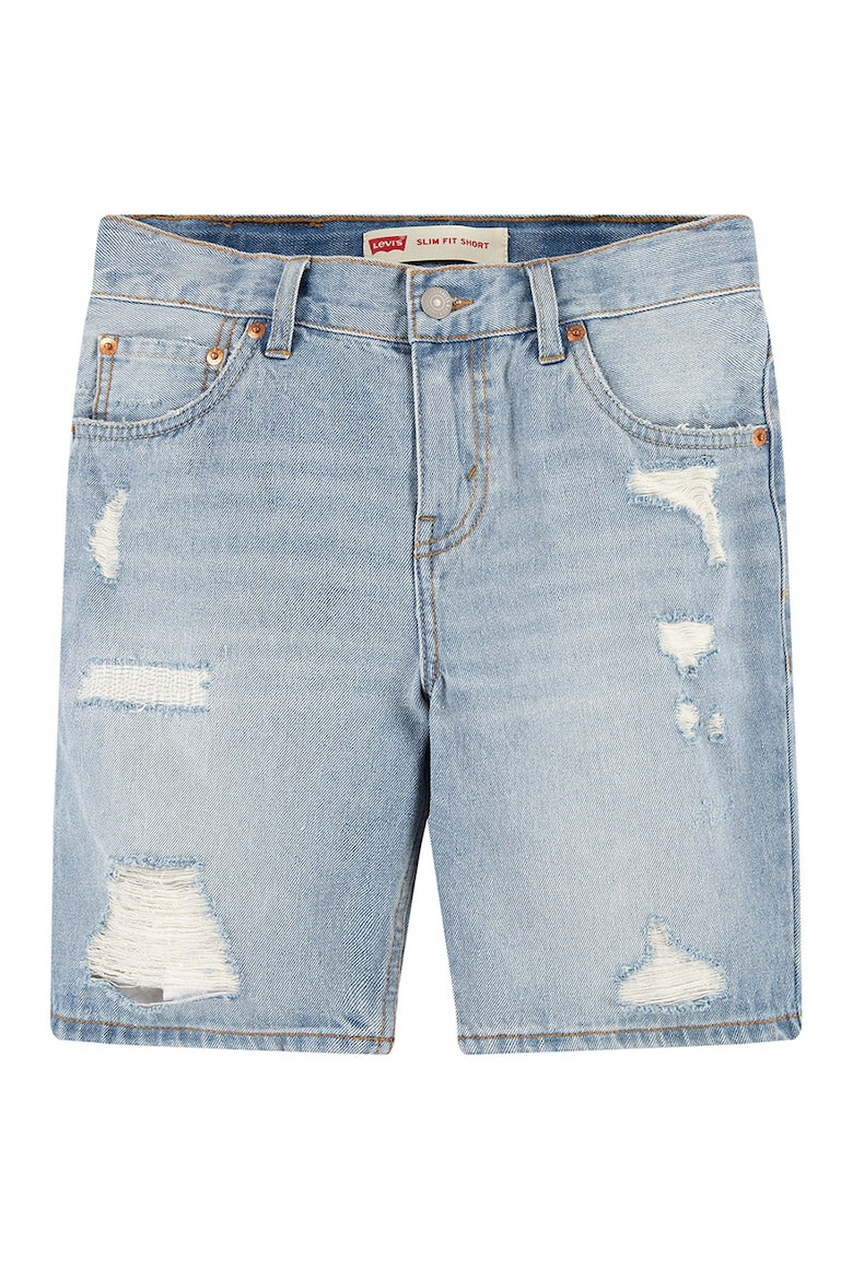 Levi's Blugi scurti slim fit cu detalii cu aspect deteriorat - Pled.ro