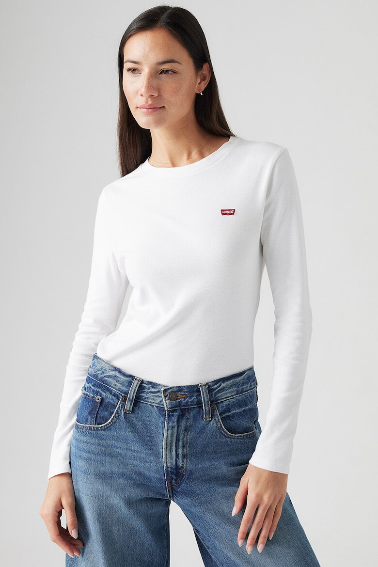 Levi's Bluza de bumbac cu decolteu la baza gatului - Pled.ro