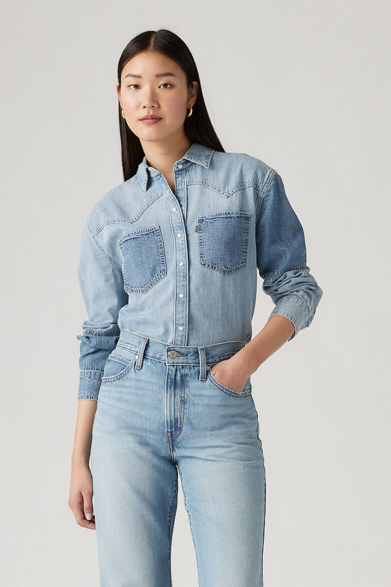 Levi's Camasa lejera din denim cu buzunare aplicate Teodora - Pled.ro