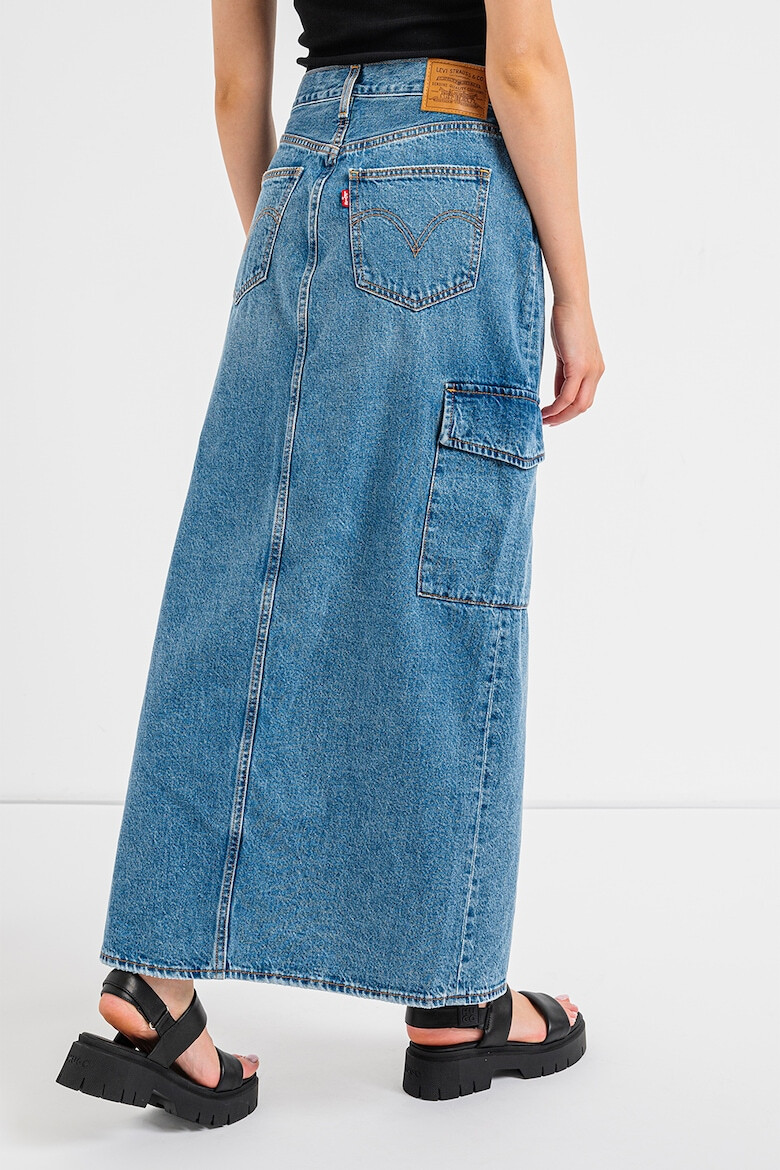 Levi's Fusta lunga din denim cu slit frontal - Pled.ro