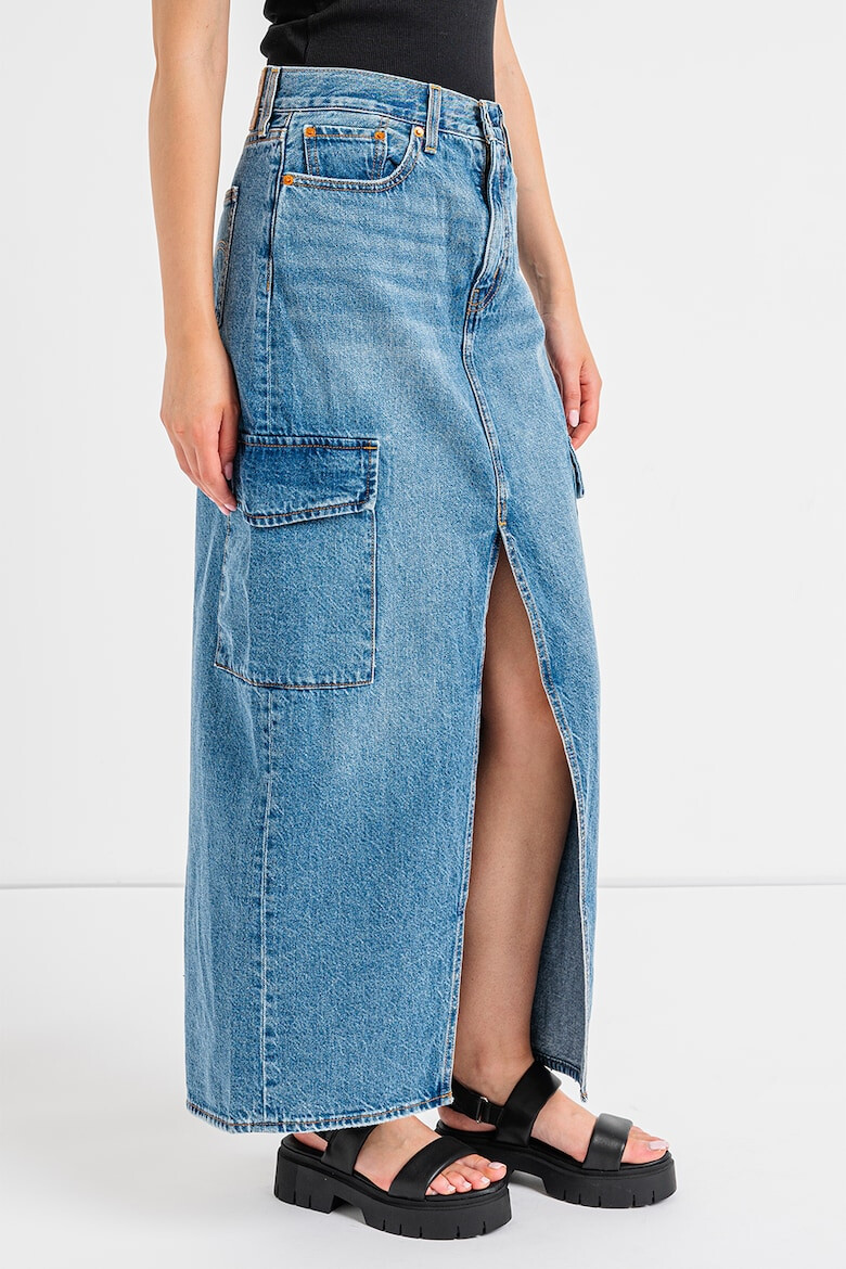 Levi's Fusta lunga din denim cu slit frontal - Pled.ro