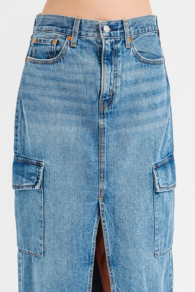 Levi's Fusta lunga din denim cu slit frontal - Pled.ro