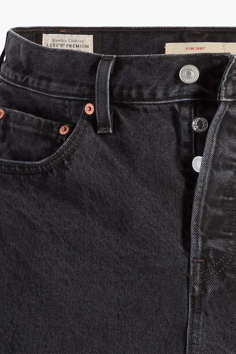 Levi's Fusta mini din denim cu terminatie nefinisata Icon - Pled.ro