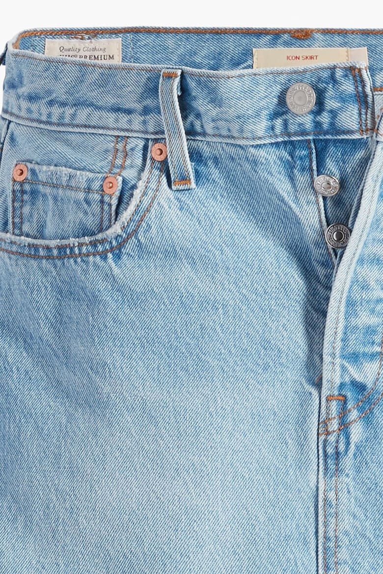 Levi's Fusta mini din denim cu terminatie nefinisata Icon - Pled.ro