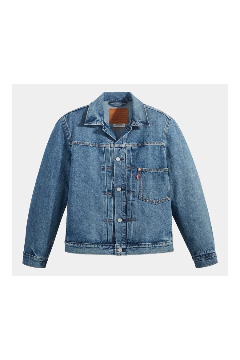 Levi's Geaca de blugi barbati 64817 Bumbac Albastru - Pled.ro