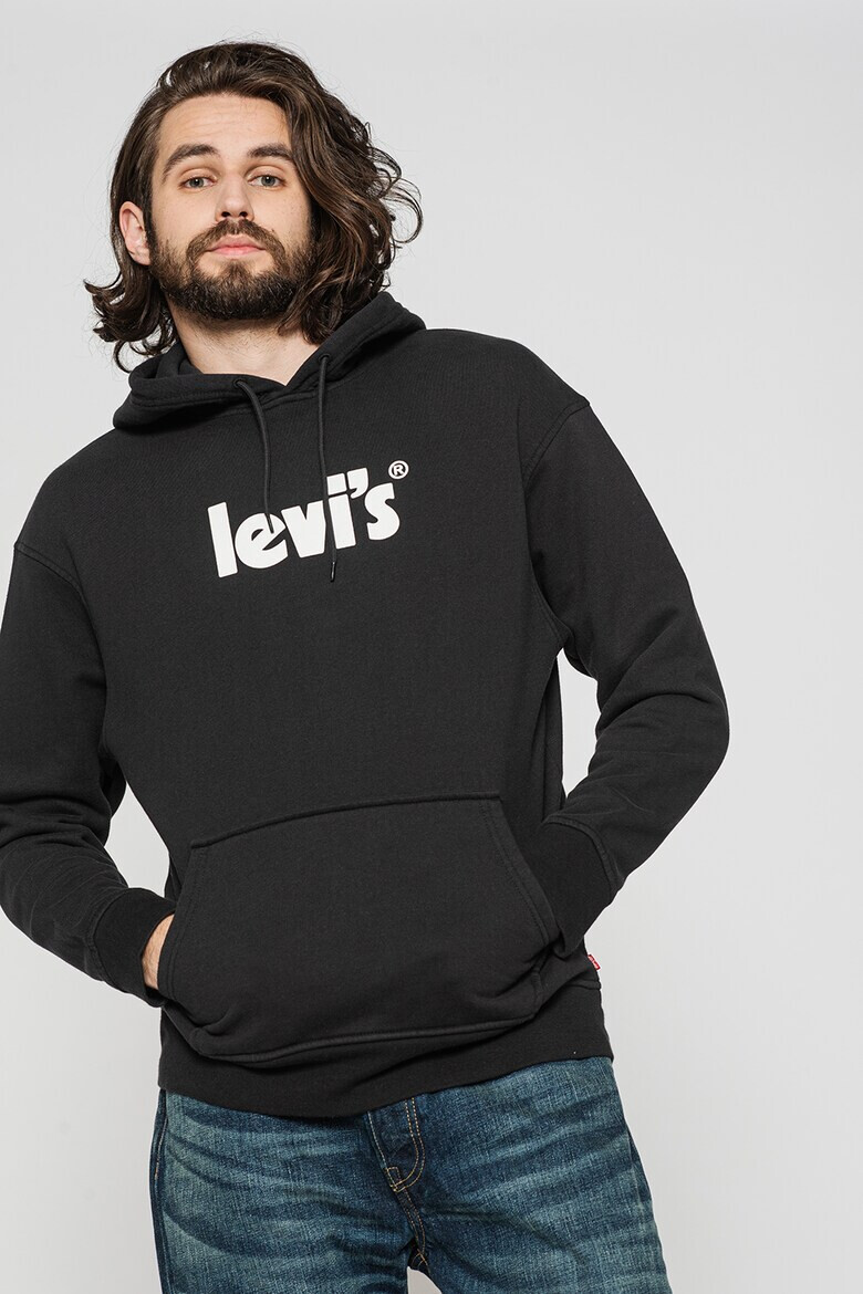 Levi's Hanorac cu buzunar kangaroo si imprimeu logo - Pled.ro