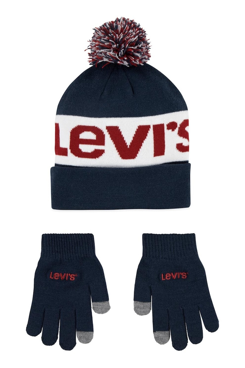 Levi's Manusi si caciula cu imprimeu logo - Pled.ro