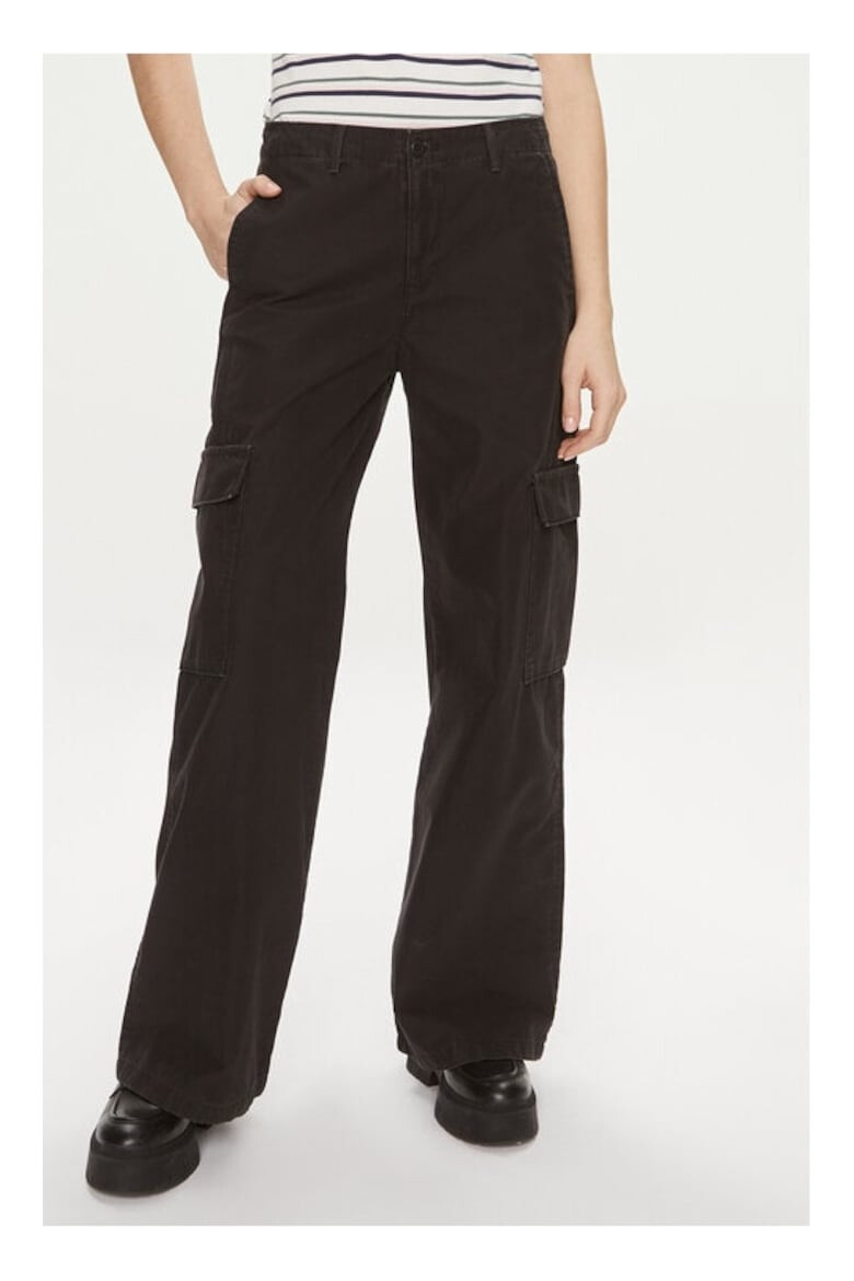 Levi's Pantaloni dama 866525 Negru Bumbac - Pled.ro