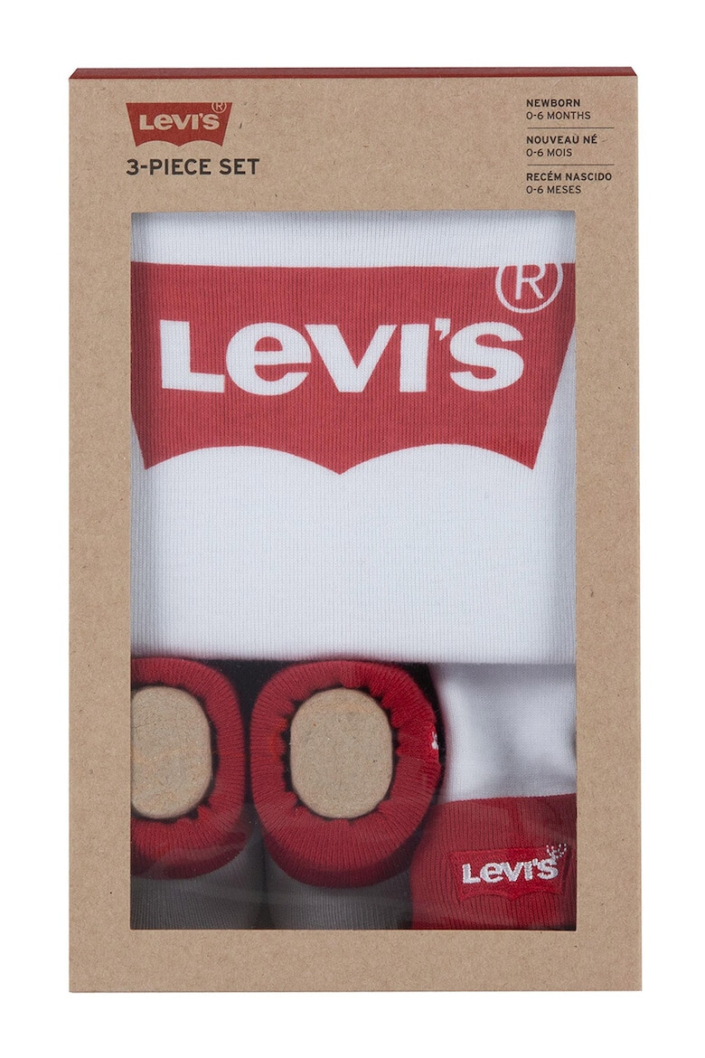 Levi's Set de botosei caciula si body cu maneci scurte - Pled.ro