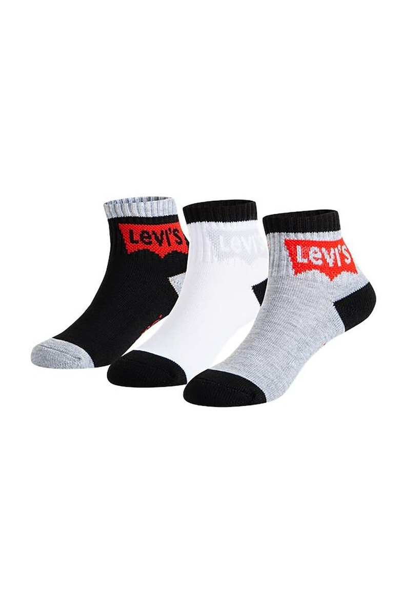 Levi's Set de sosete scurte cu logo - 3 perechi - Pled.ro