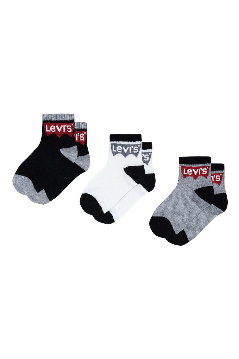 Levi's Set de sosete scurte cu logo - 3 perechi - Pled.ro