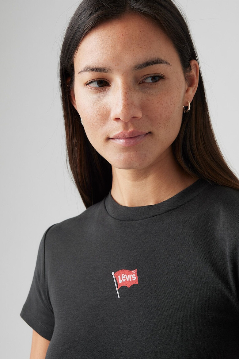 Levi's Tricou crop cambrat Essential - Pled.ro