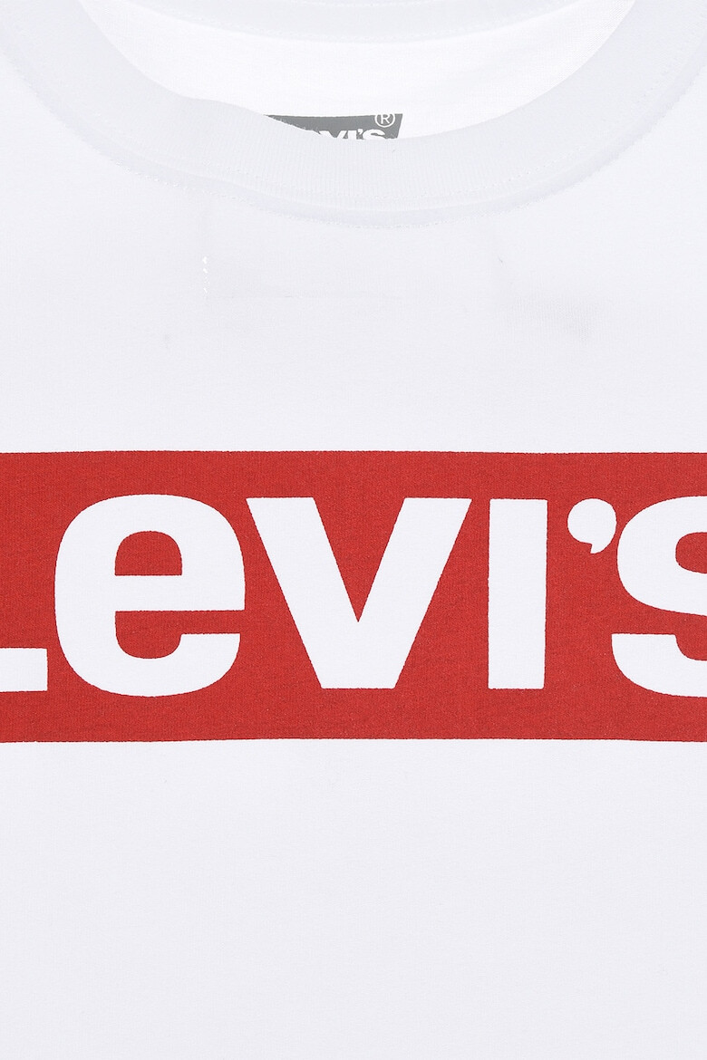 Levi's Tricou cu decolteu la baza gatului si imprimeu logo - Pled.ro