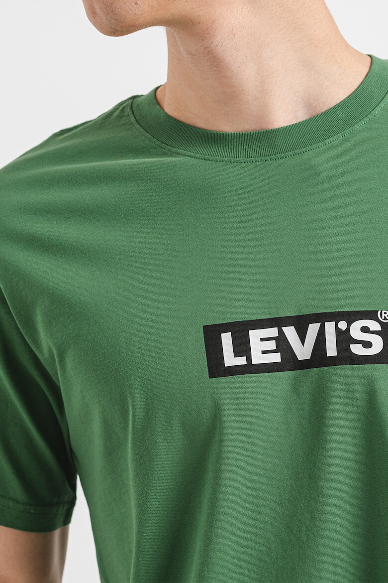 Levi's Tricou cu decolteu la baza gatului si imprimeu logo - Pled.ro