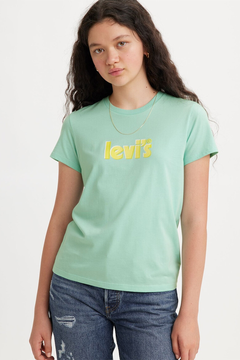 Levi's Tricou de bumbac cu decolteu la baza gatului - Pled.ro