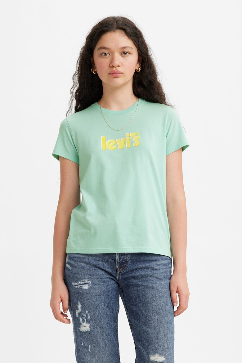 Levi's Tricou de bumbac cu decolteu la baza gatului - Pled.ro