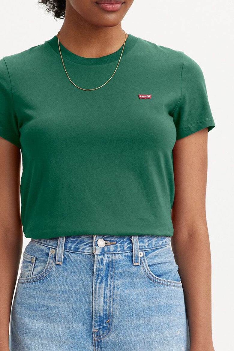 Levi's Tricou de bumbac cu decolteu la baza gatului Perfect - Pled.ro