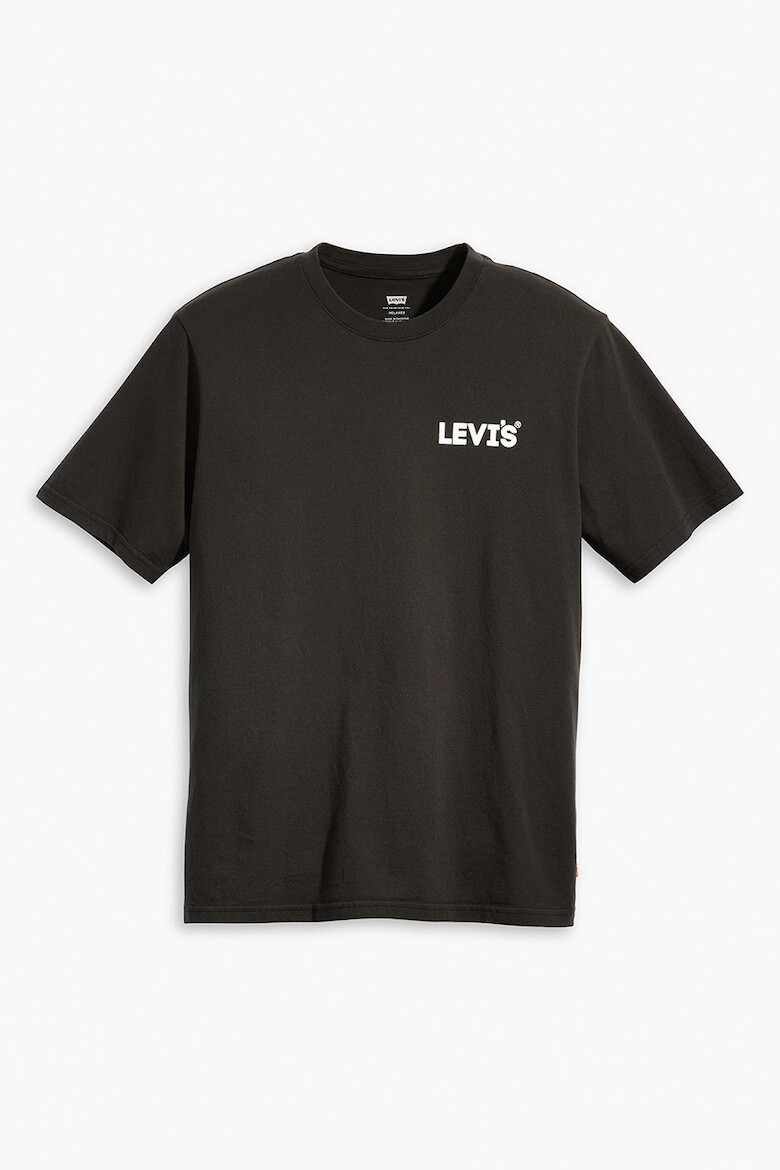 Levi's Tricou de bumbac cu decolteu la baza gatului si imprimeu logo - Pled.ro