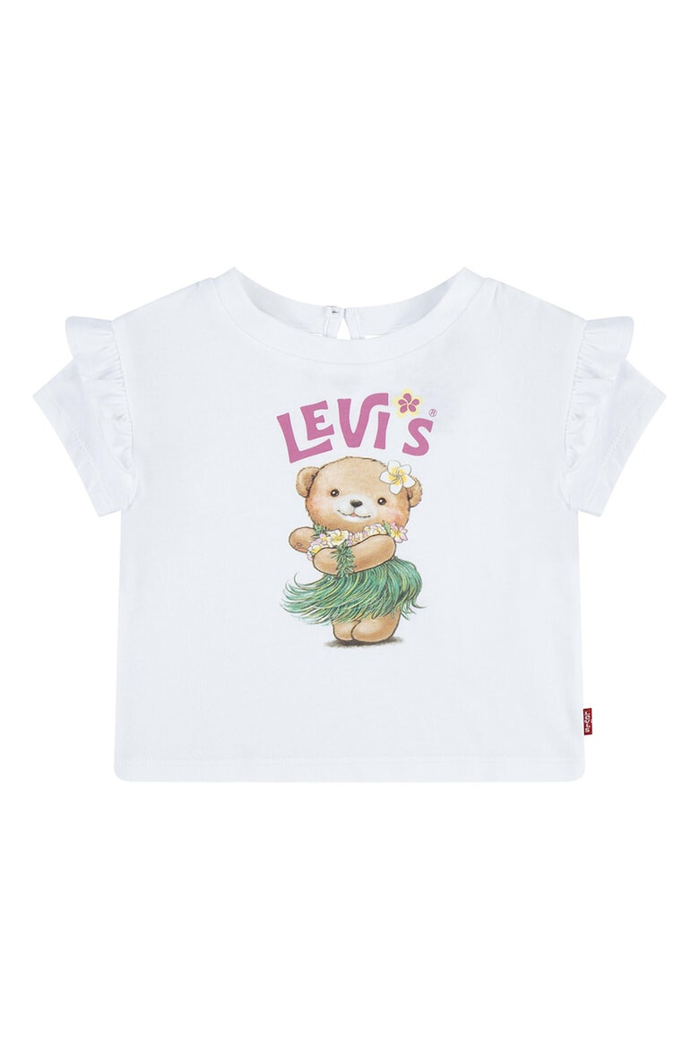 Levi's Tricou de bumbac organic cu garnituri cu volane - Pled.ro