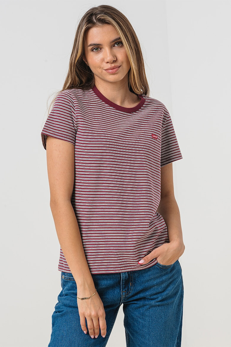 Levi's Tricou din bumbac cu decolteu la baza gatului - Pled.ro