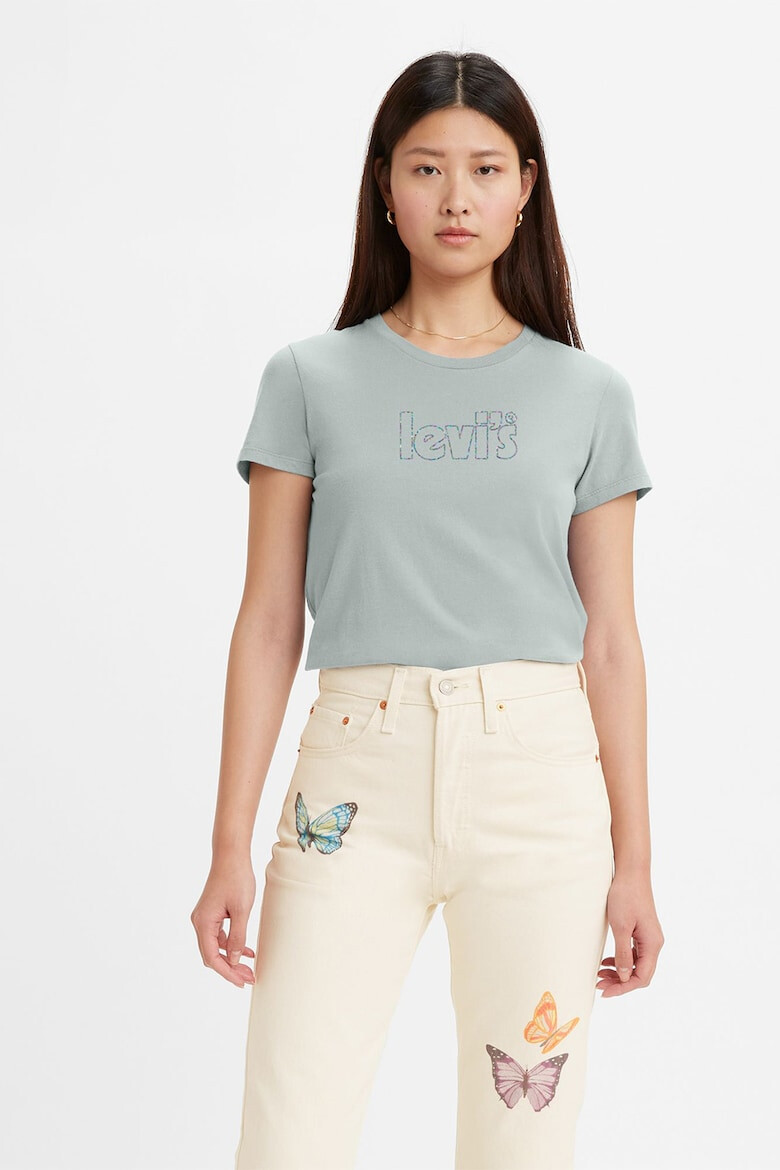 Levi's Tricou din bumbac cu imprimeu logo - Pled.ro