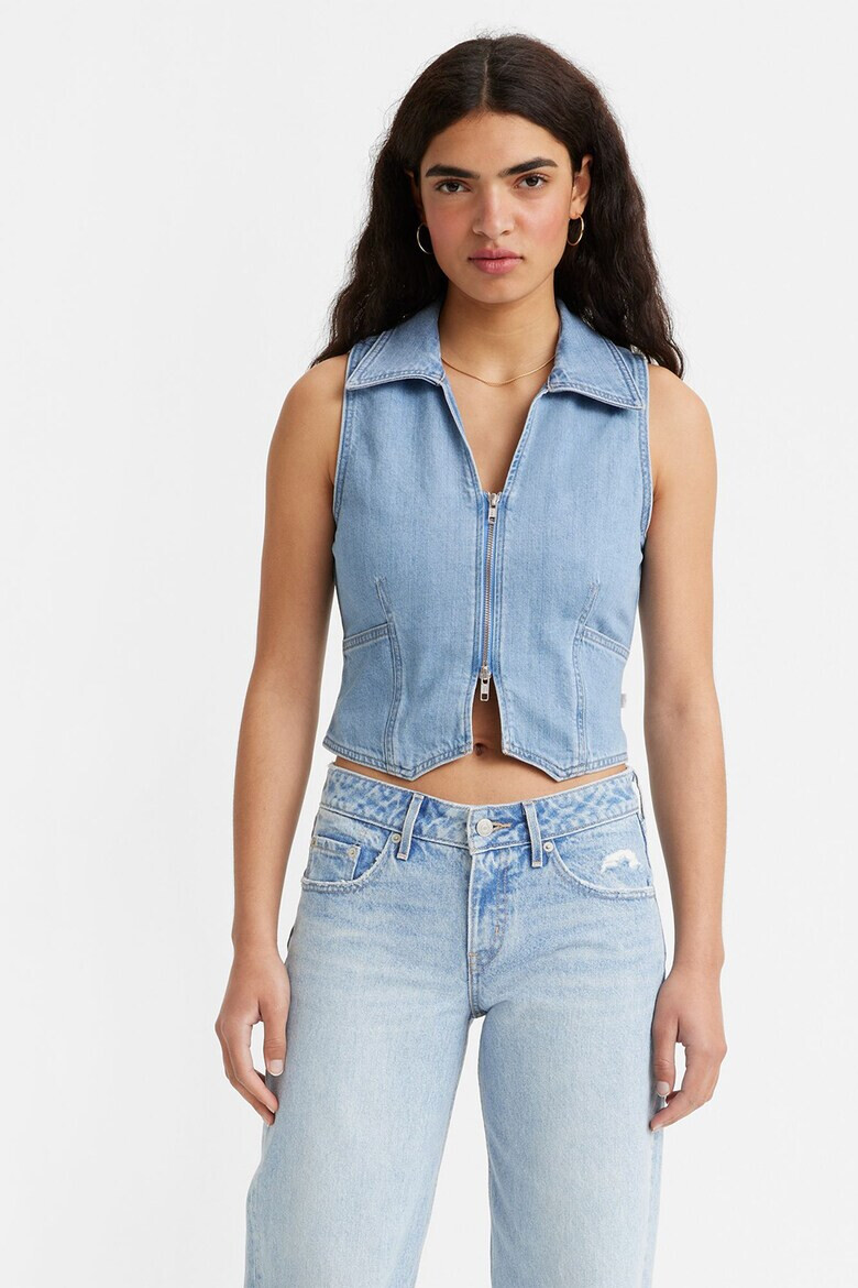 Levi's Vesta crop din denim Lilou - Pled.ro