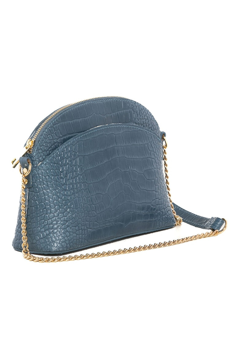 Lia Biassoni Geanta crossbody de piele cu model piele de reptila - Pled.ro