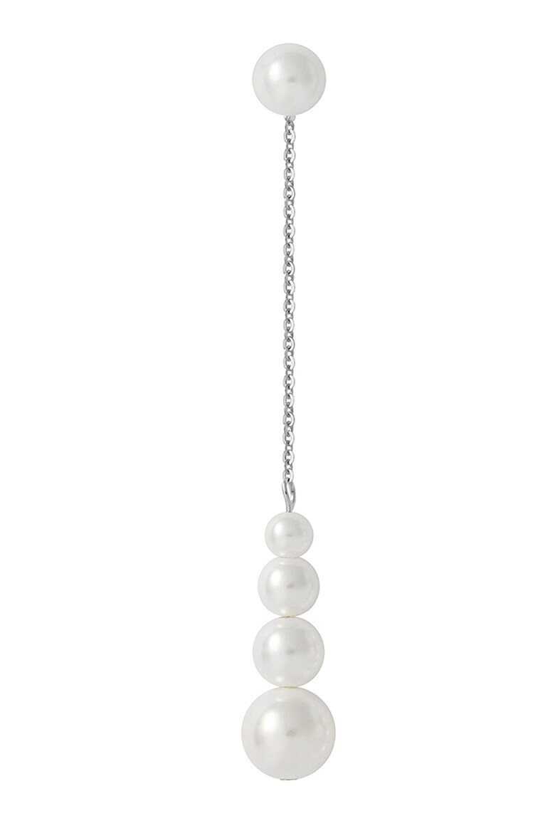 Lisa&Co. Cercei drop de argint 925 decorati cu perle Argintiu - Pled.ro