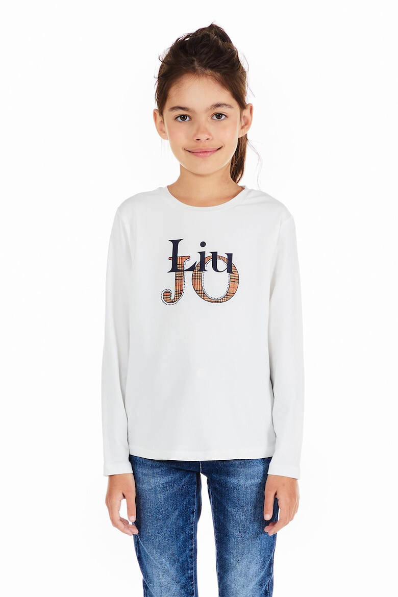 Liu Jo Bluza cu imprimeu logo - Pled.ro